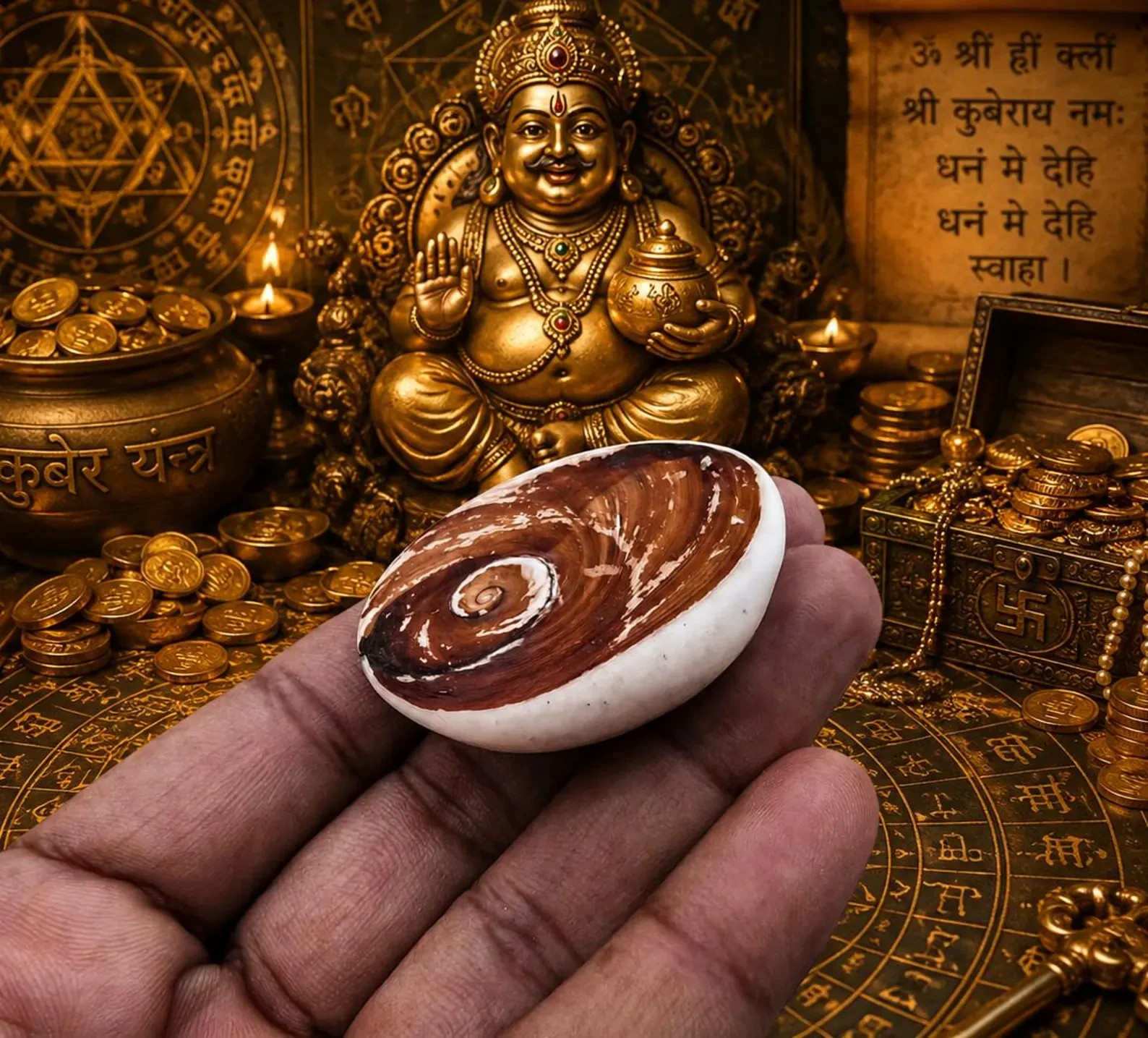 Lord Laxmi Kuber Gomati Chakra Wealth Money Promotion CASINO Luck Attraction+