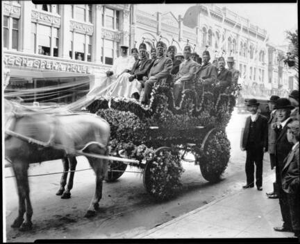 Shriners Parade in Los Angeles 1901 California Old Photo