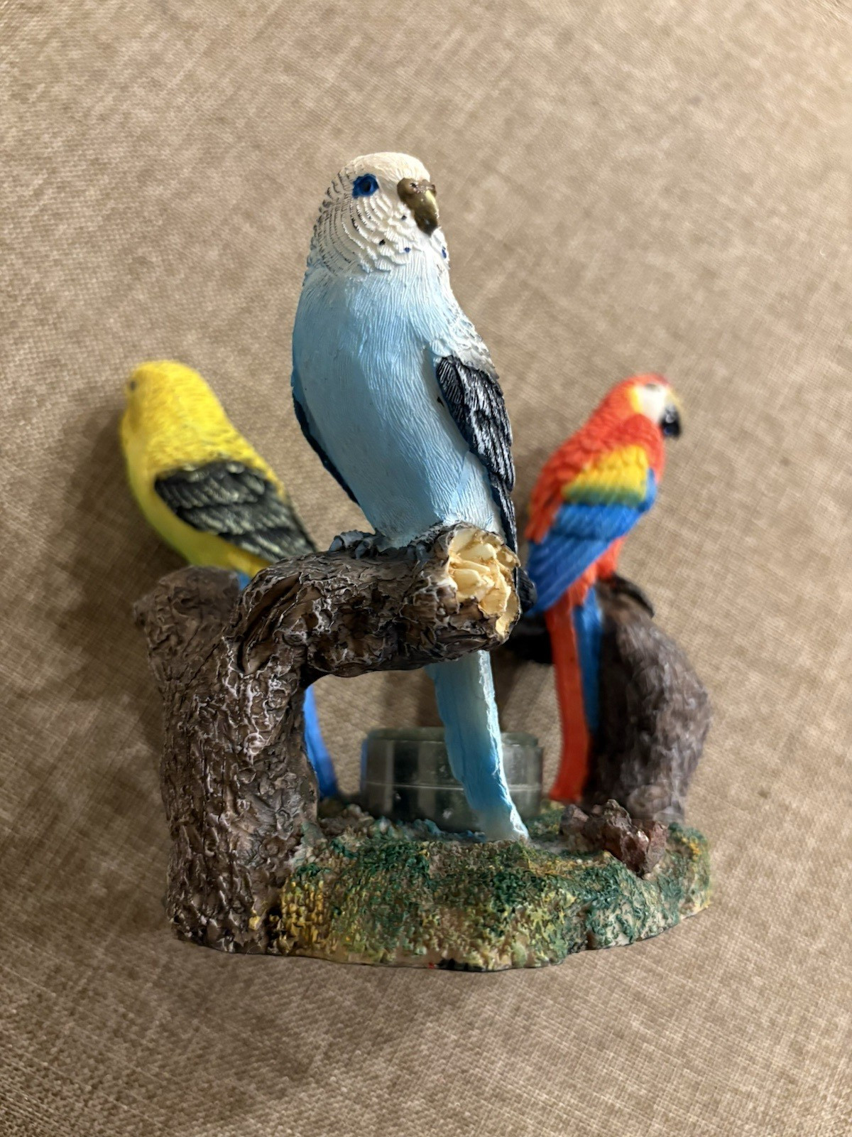 Tropical Parrot & Parakeet Candle Holder Votive / Tea-lite Resin 5\ Tropical Parrot & Parakeet Candle Holder Votive / Tea-lite Resin 5\