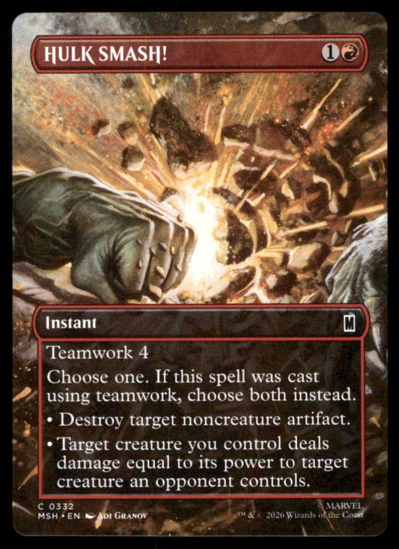 HULK SMASH Normal 332 common Marvel Super Heroes EN NM