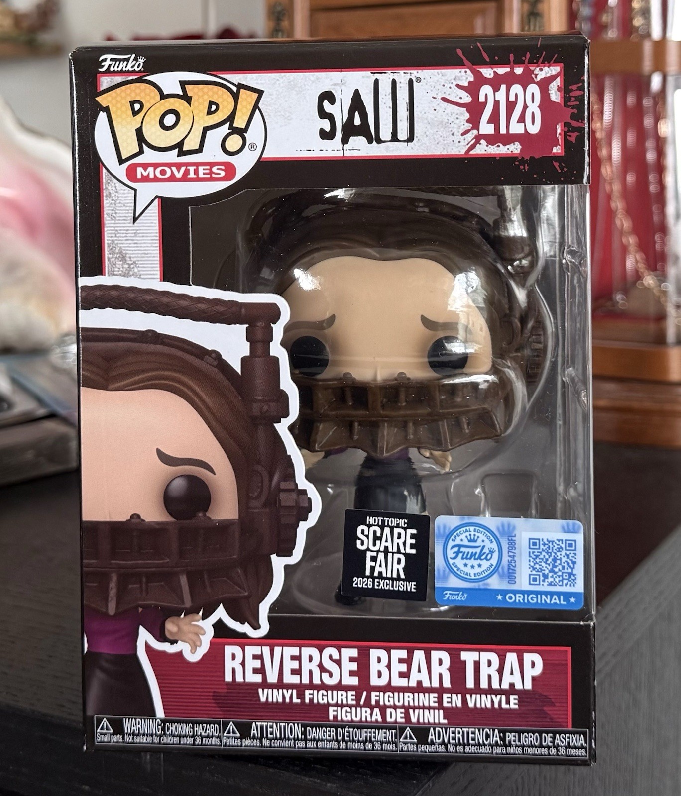 Funko Pop: REVERSE BEAR TRAP (Amanda) #2128 Hot Topic SCARE FAIR 2026 IN HAND