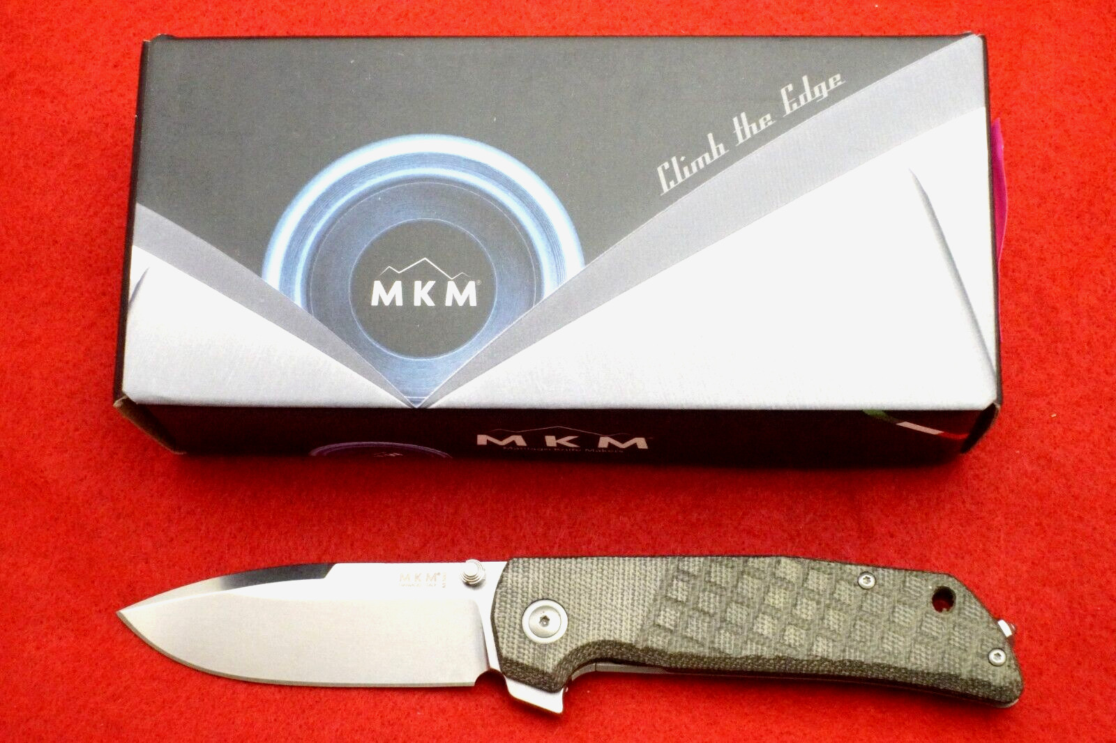 MKM LIONSTEEL MAXIMO MK MM-GCT TERZUOLA DESIGN TITANIUM/GREEN MICARTA M390 KNIFE