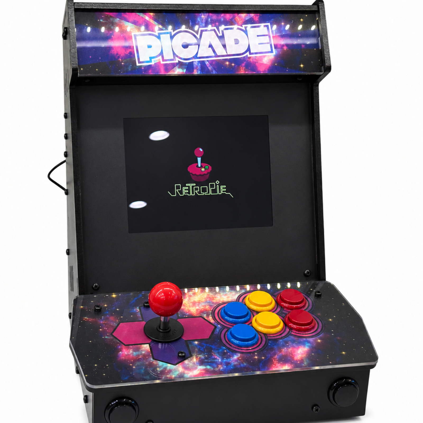 Custom Retro Arcade Bartop Machine PICADE Raspberry Pi RetroPie Gaming Console Custom Retro Arcade Bartop Machine PICADE Raspberry Pi RetroPie Gaming Console