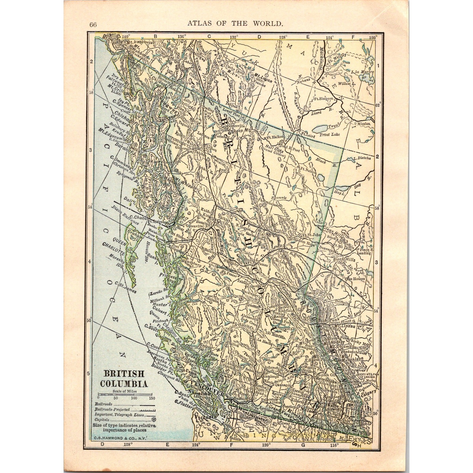 Vintage Map of British Columbia and Alberta & Saskatchewan 1910 Map SL1 Vintage Map of British Columbia and Alberta & Saskatchewan 1910 Map SL1