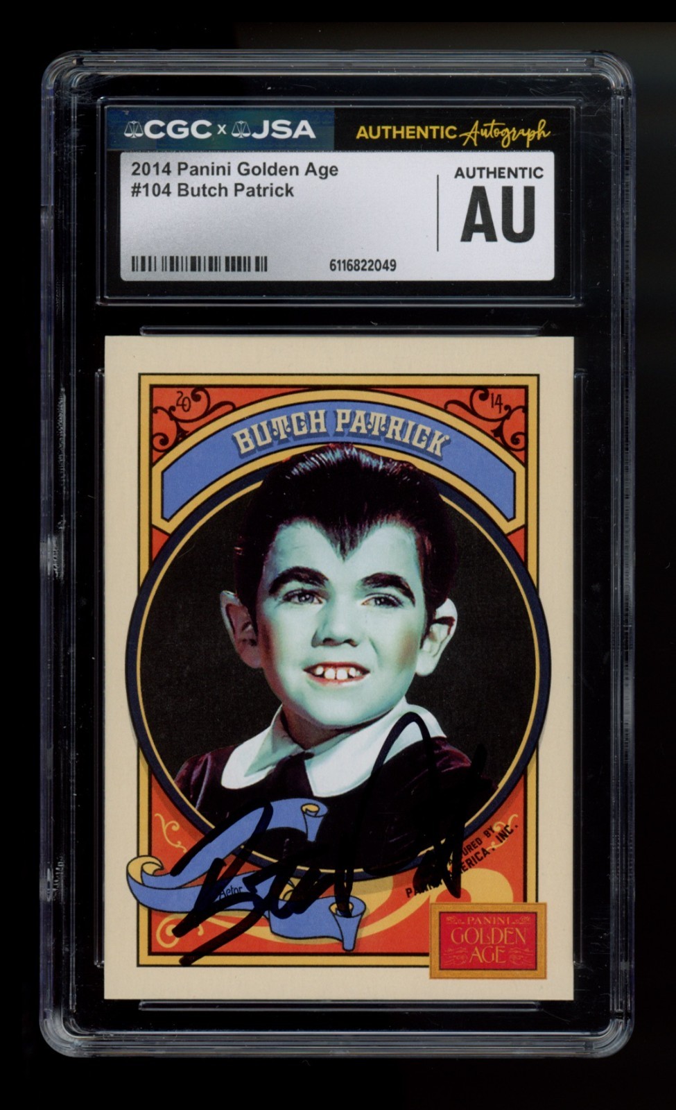 2014 Panini Golden Age #104 Butch Patrick - CGC JSA Authentic Auto The Munsters 2014 Panini Golden Age #104 Butch Patrick - CGC JSA Authentic Auto The Munsters