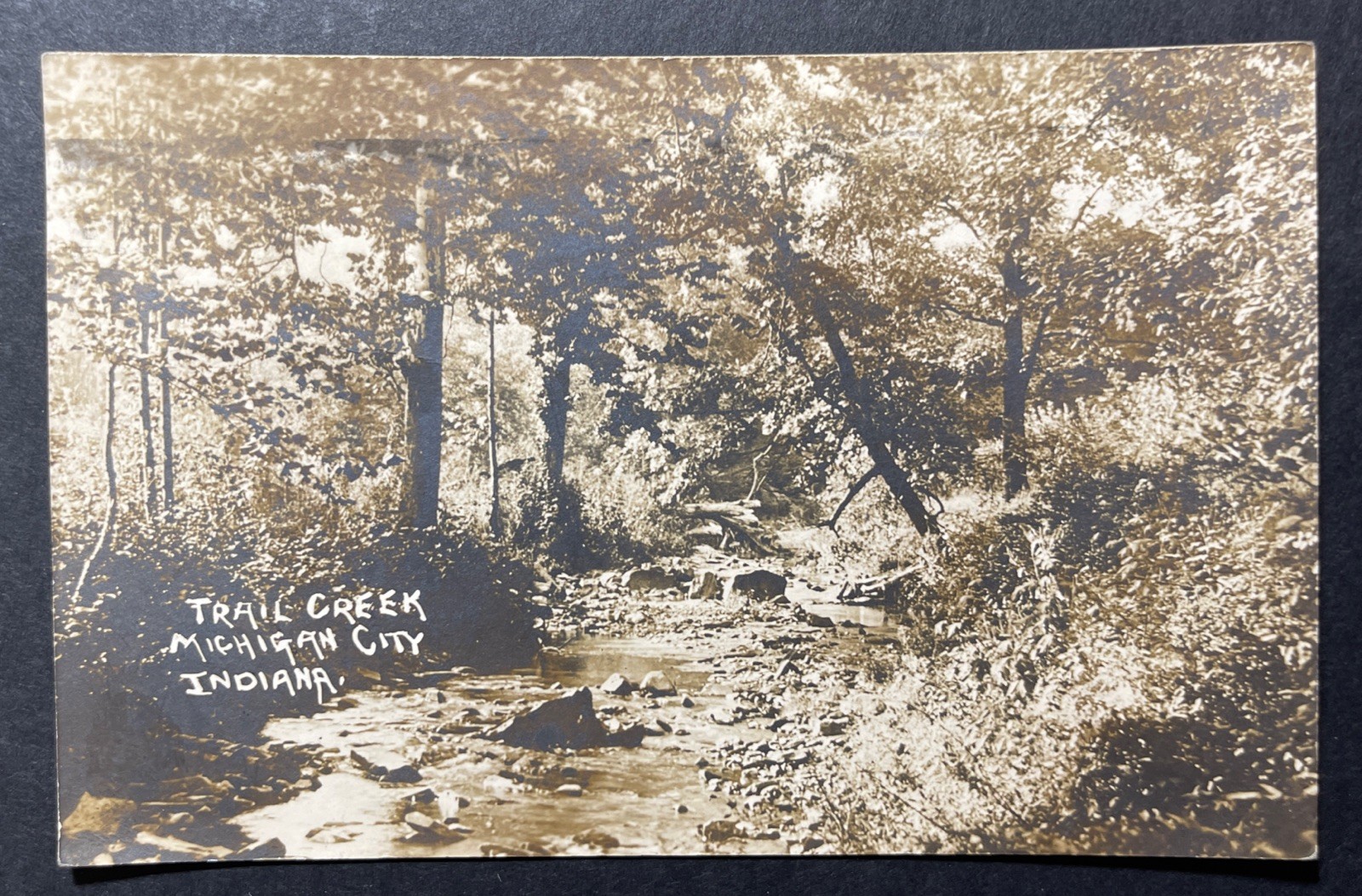 Trail Crk Michigan Cty Indiana RPPC 1912 Alfred E Smith That Postal Photographer