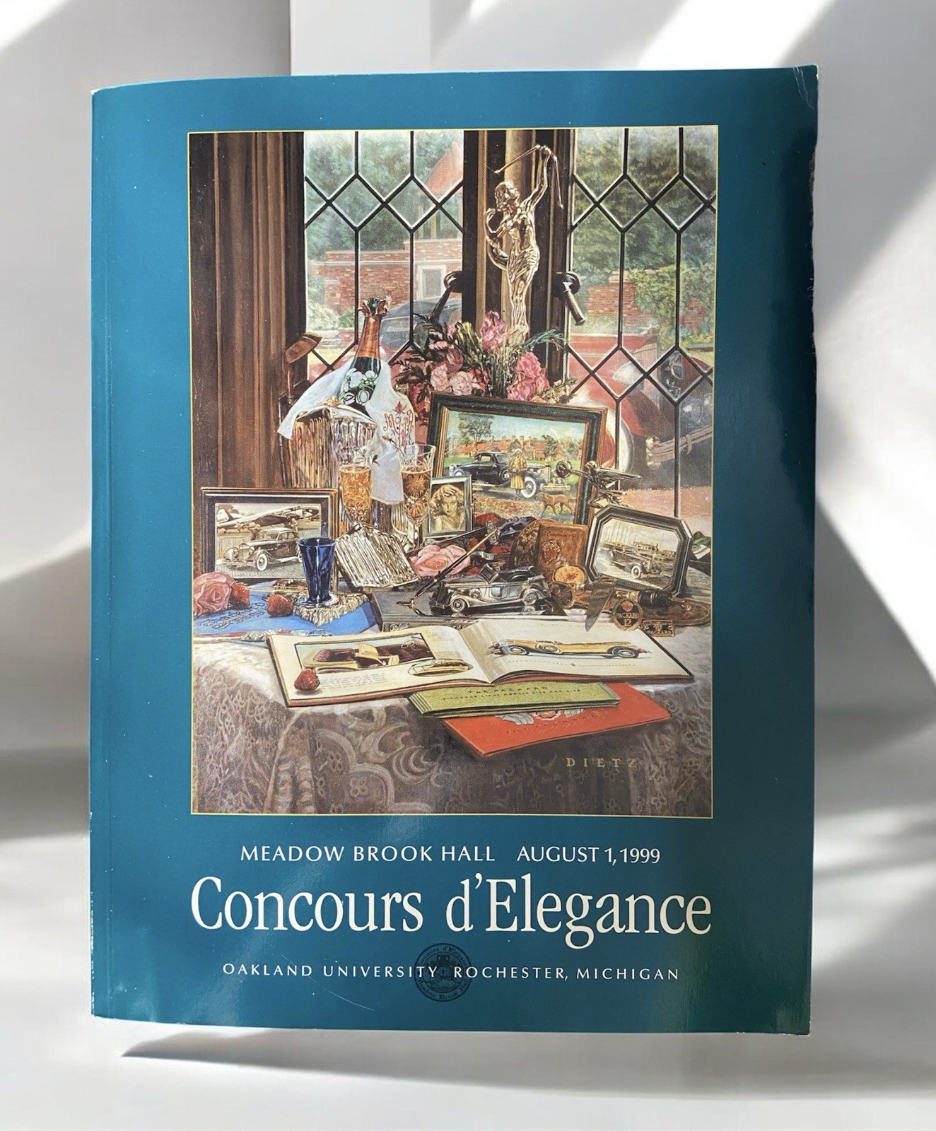 1999 Meadow Brook Hall Concours d\'Elegance Program Book James Dietz Cover Art PB