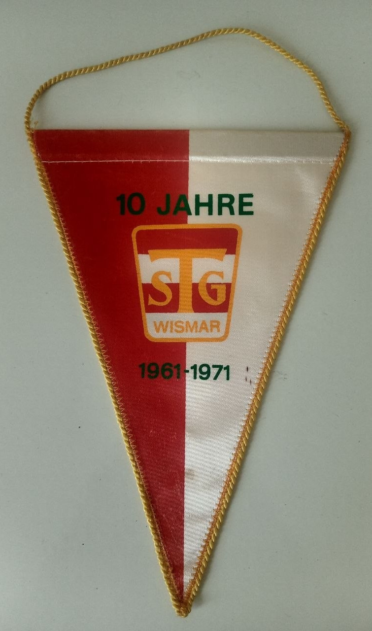 pennant  GDR sports club STG Wismar 10 Jahre, East Germany