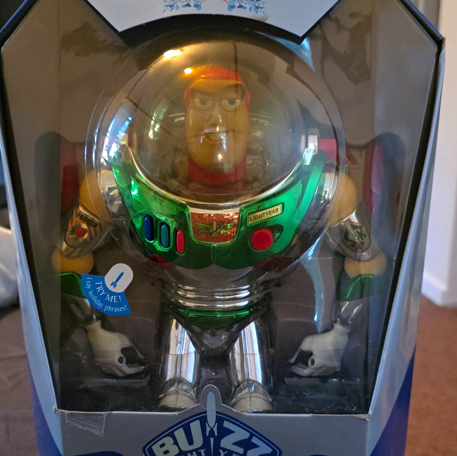 Disney Toy Story Pixar Buzz Lightyear Holiday Hero Talking Figure 12