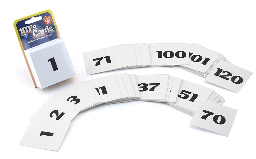Hygloss Pocket Chart Number Cards, Numbered 1-100, 2\ Hygloss Pocket Chart Number Cards, Numbered 1-100, 2\