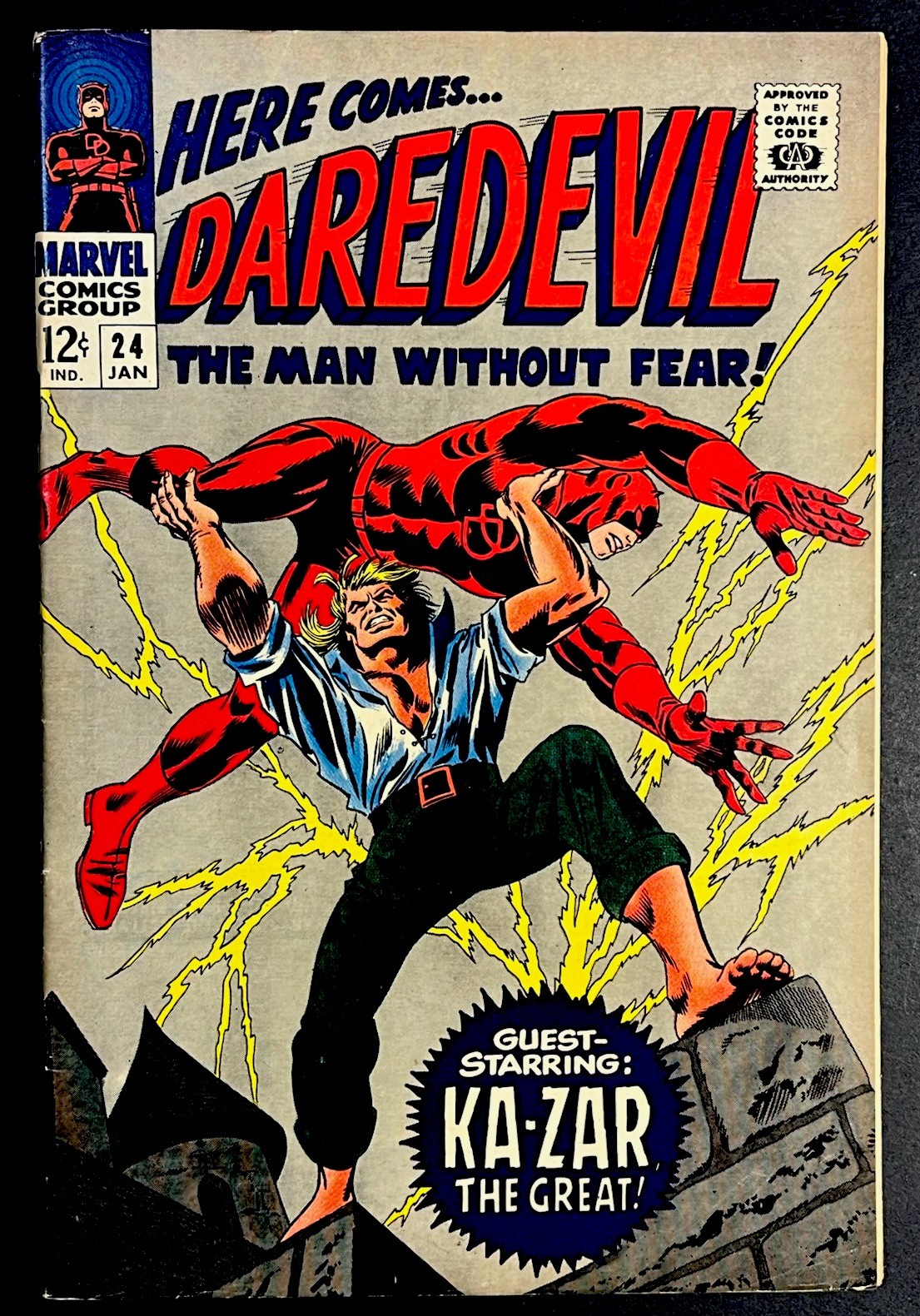Daredevil #24 1967 Marvel Comics 6.0 FN Gene Colon Ka-Zar Cover