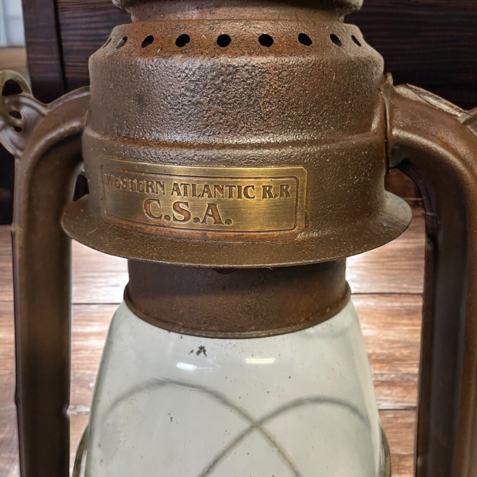 Old West Metal Railroad Lantern - Western Atlantic RR - CSA