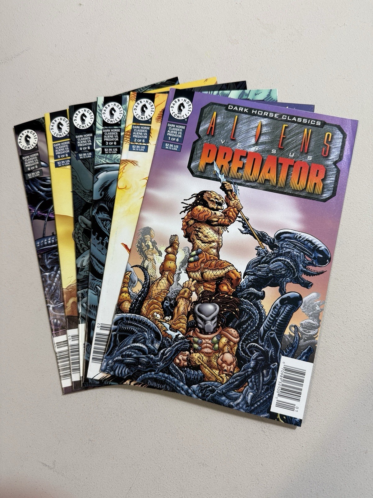 Aliens vs Predator #1-6 Dark Horse Classics 1996 Full Mini Series