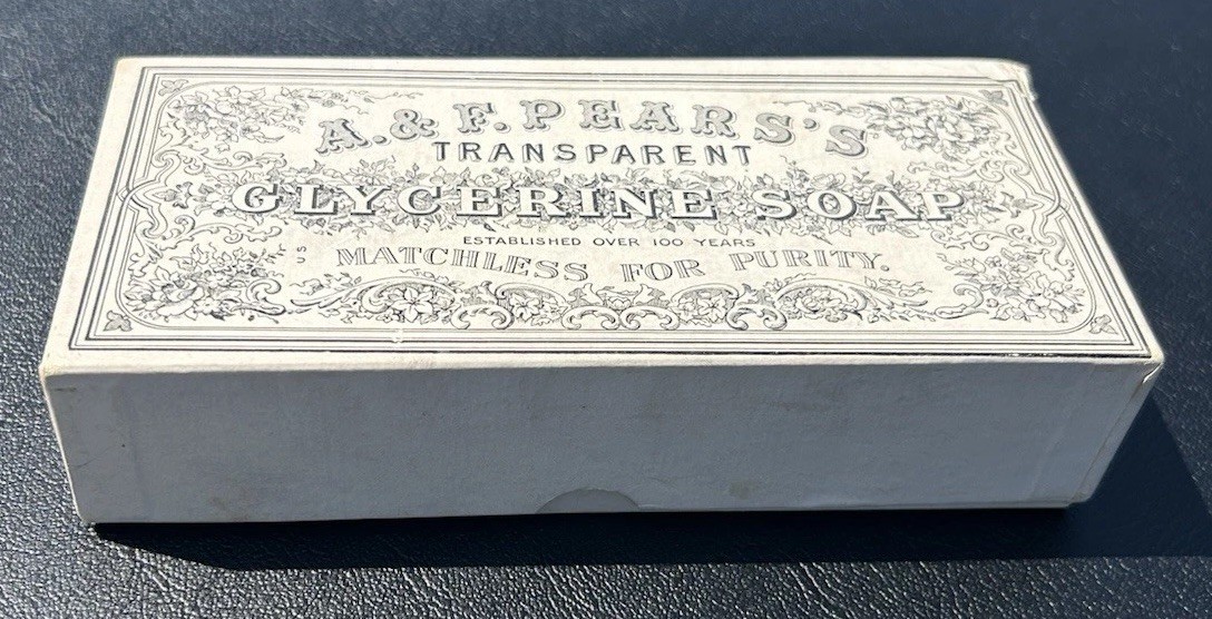 Antique Victorian A. & F. Pears's Glycerine Soap w/ Box (NEW OLD STOCK) Unused
