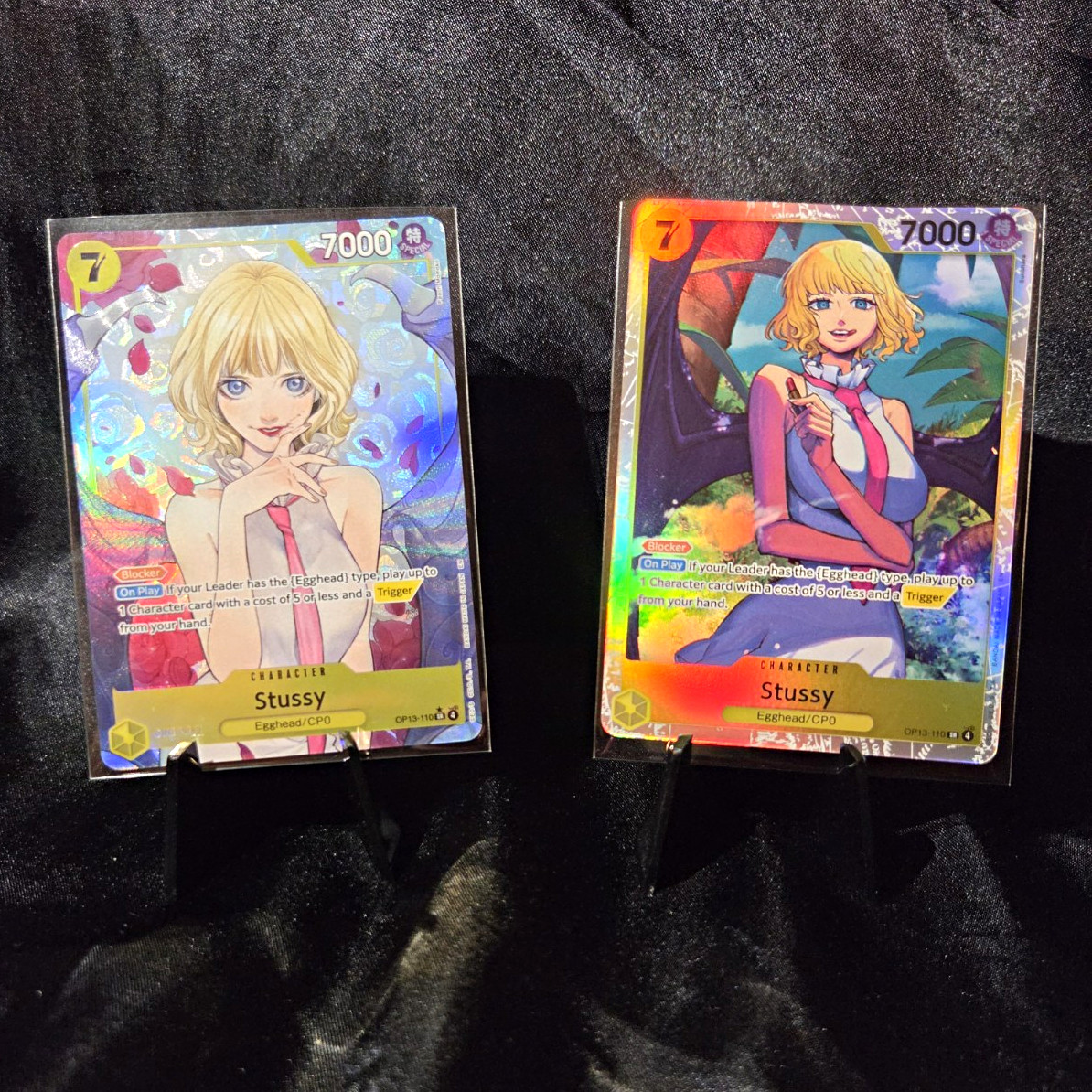 Op13-110 Stussy alt art and reg art - Lot of 2