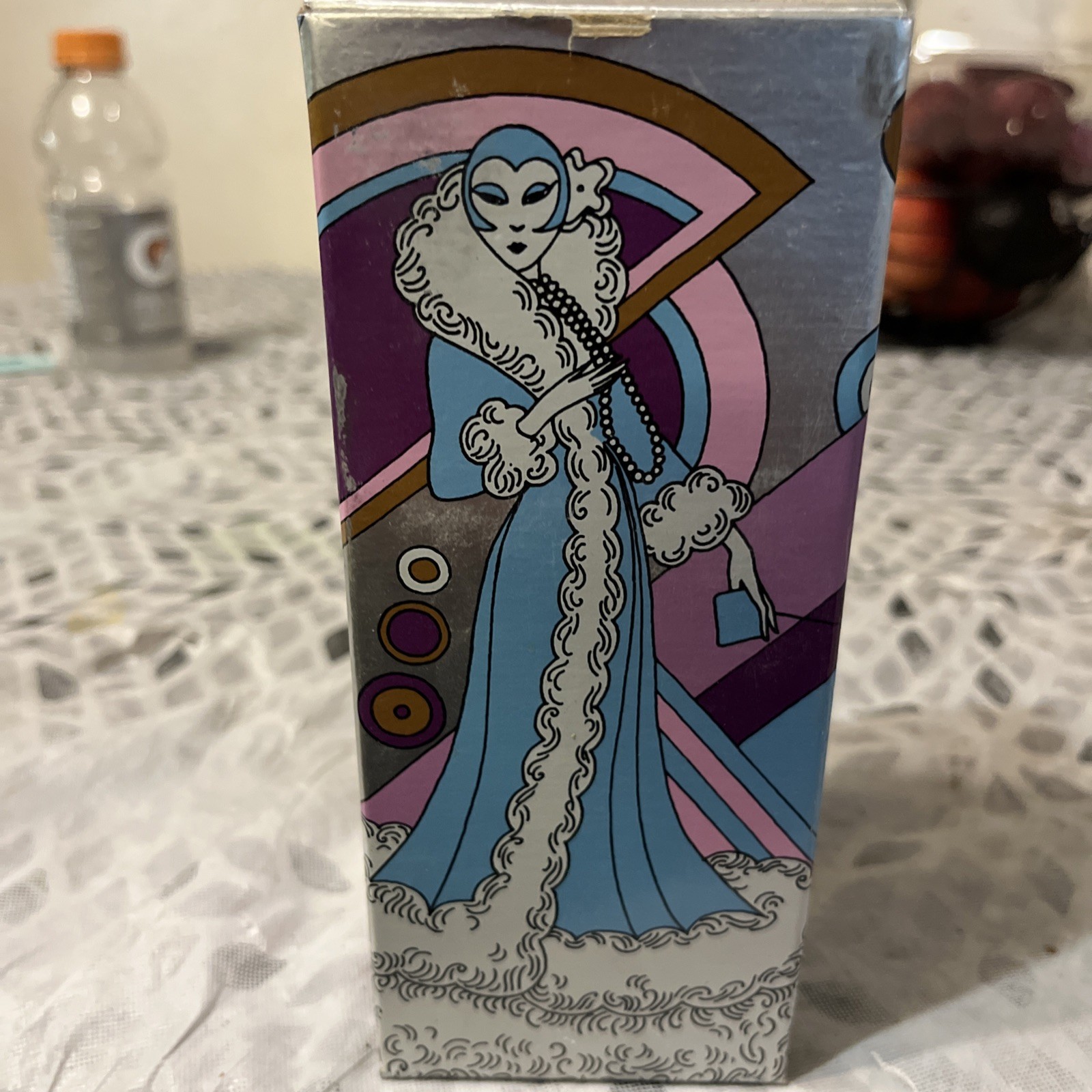 Vintage Avon 1920s Woman, Topaz Perfume Bottle 1970s, Lavender 