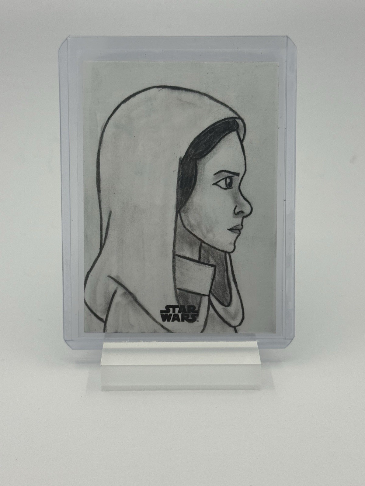 2025 Topps Chrome Star Wars Princess Leia 1/1 SKETCH By Brandon Klein