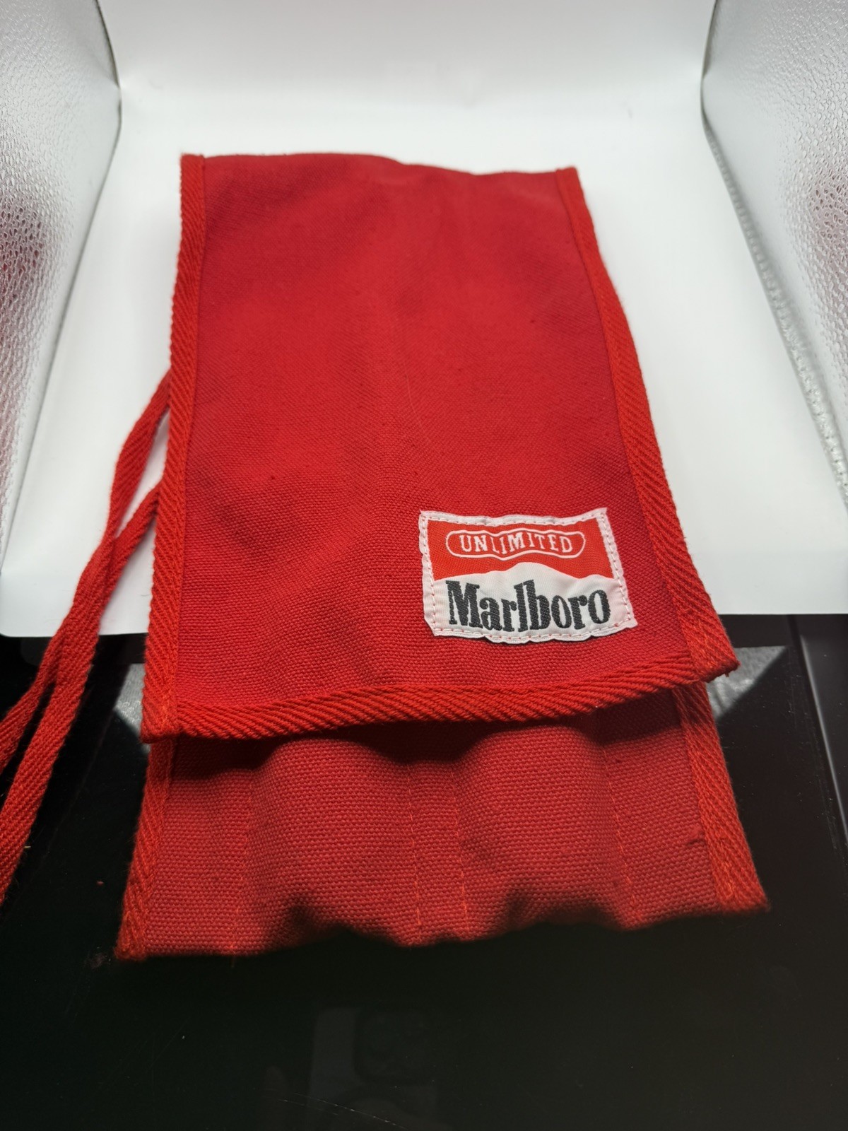 Vintage Marlboro Unlimited Grilling Set w/ Knife, Fork & Roll Pouch, 1990s Retro