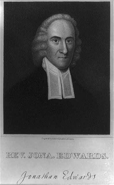 Photo:Jonathan Edwards Rev Jona Edwards Portrait 1700s Engraving
