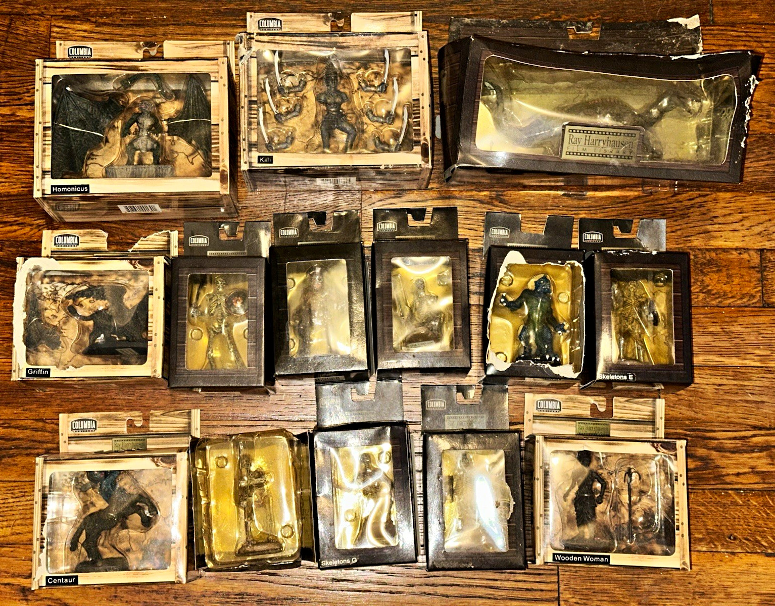Columbia Heritage Ray Harryhausen Film Library Resin Figurines Lot Boxed 14