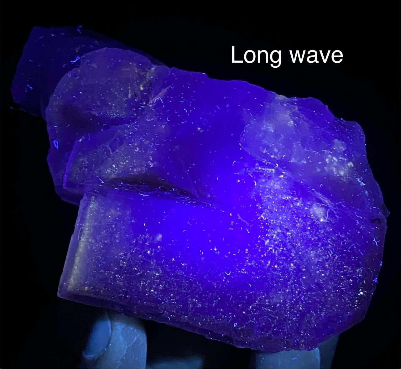 238 Gm Extraordinary Natural Rare Cubic Under UV Light Fluorite Specimen~Pak