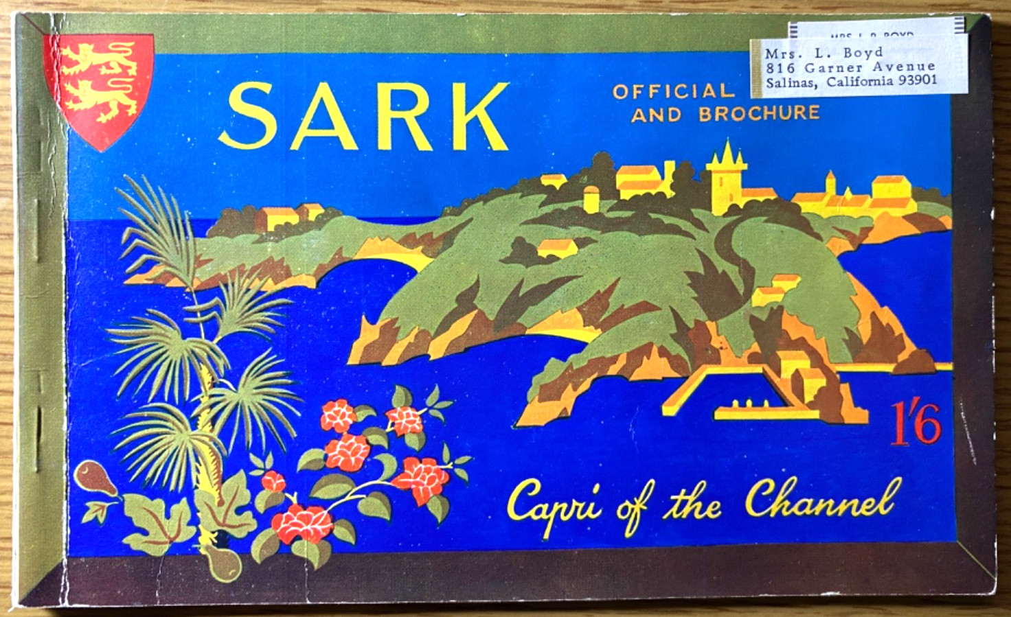 1940s SARK, ENGLISH CHANNEL vintage British tourism book ENGLAND, UNITED KINGDOM