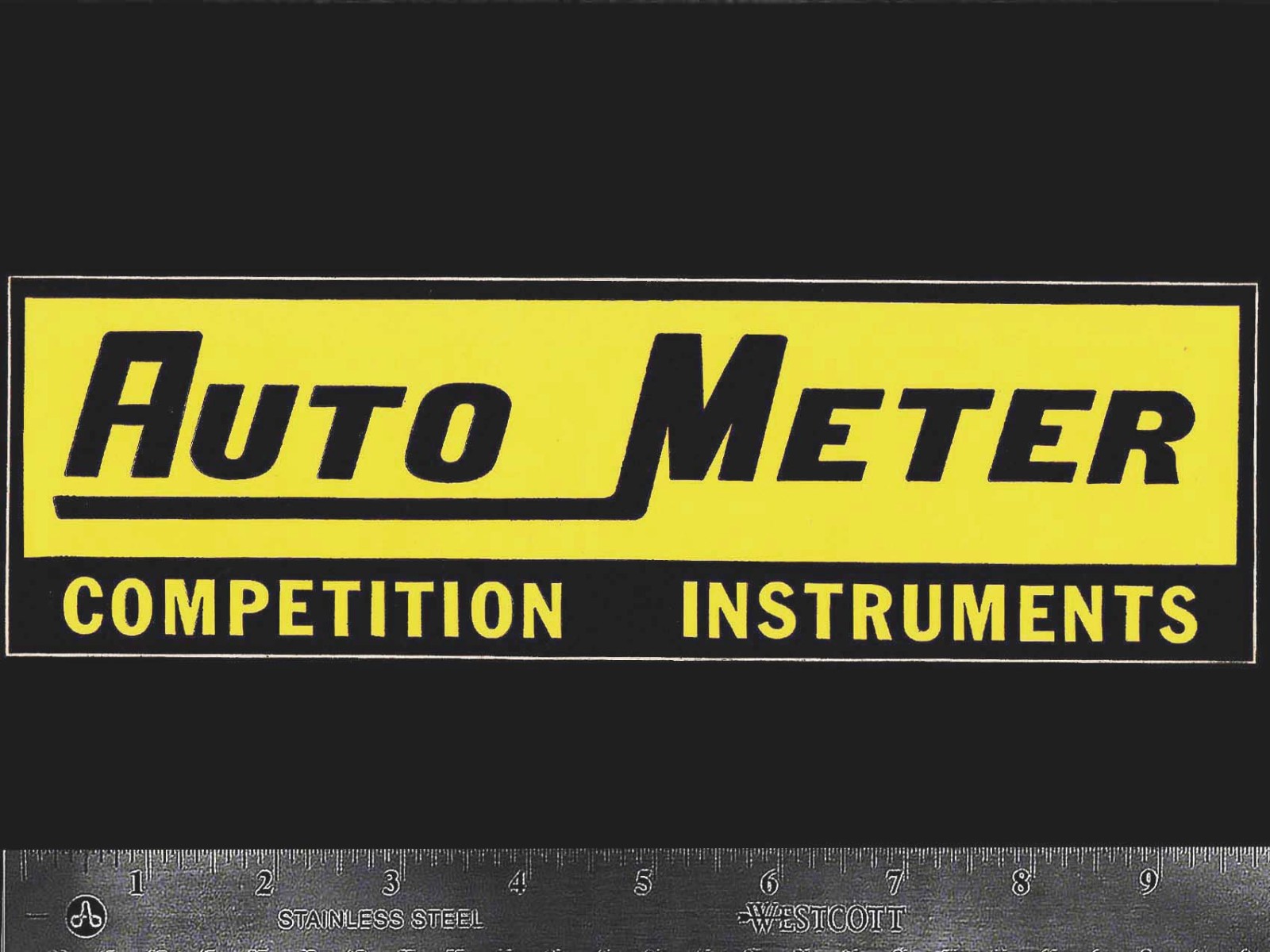 AUTO METER Competition Instruments - Orig Vintage 60\'s 70\'s Racing Decal/Sticker