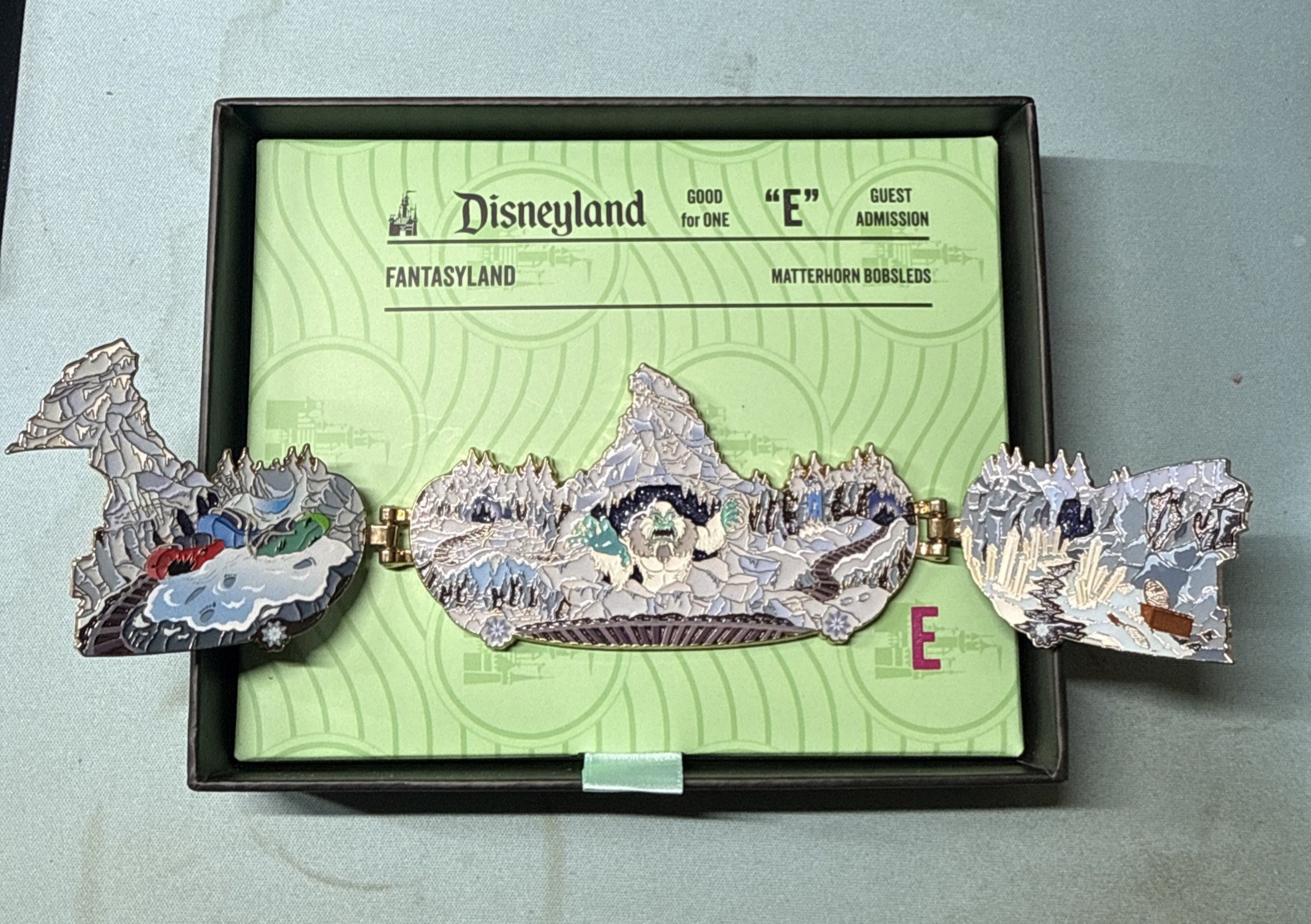 Disney D23 2026 WDI MOG LE 400 Pin Attraction Panoramas Matterhorn bobsleds 