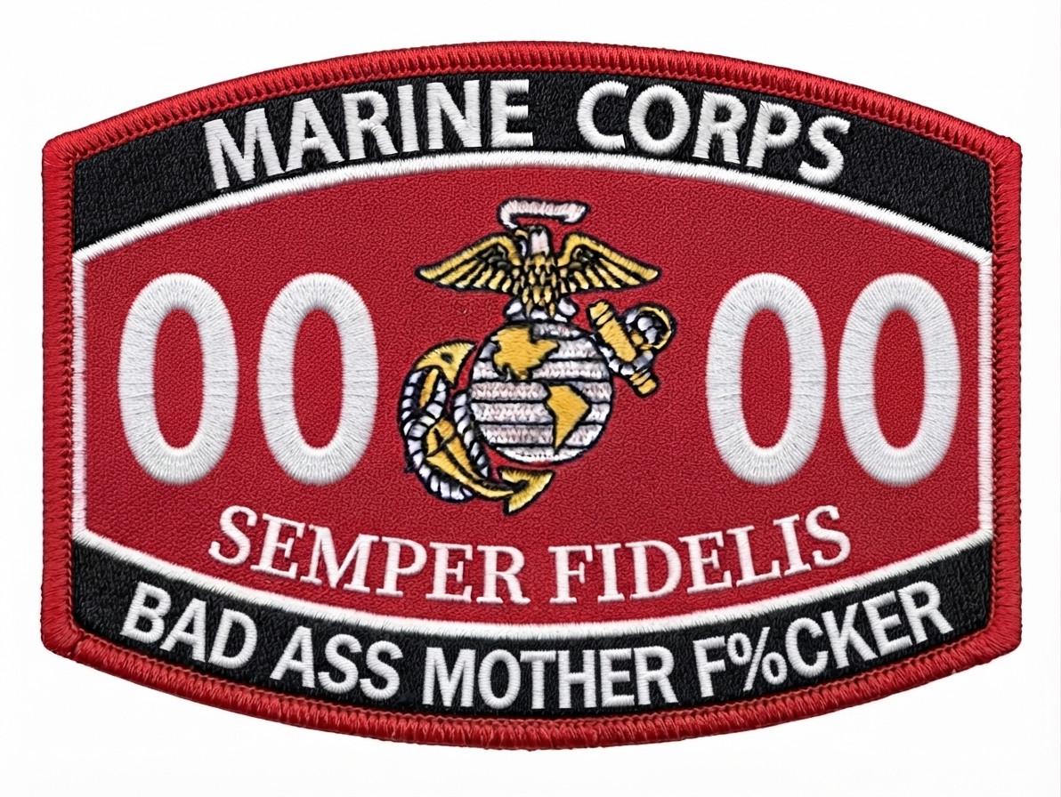 USMC MOS Bad Ass Mother F%cker 0000 Marine Corps Veteran 4