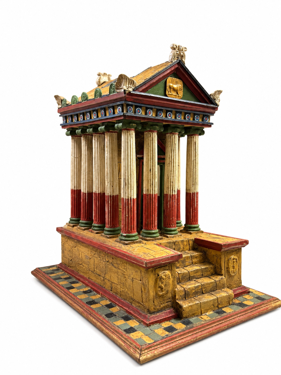 Grand Tour Neoclassical Architectural Model of Ptolemaic Egypt Temple Oh Horus