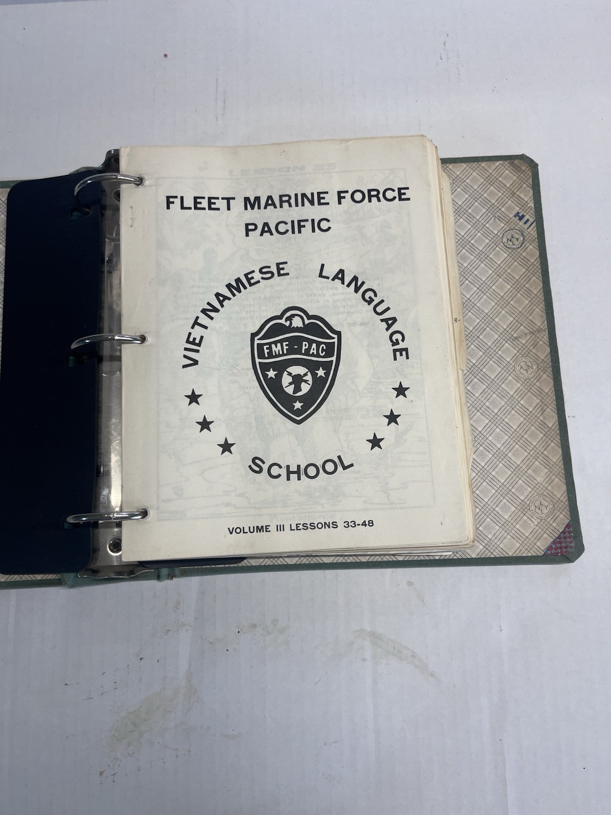 Fleet Marine Force Pacific Vietnamese Language School Binder Lessons Complete Fleet Marine Force Pacific Vietnamese Language School Binder Lessons Complete
