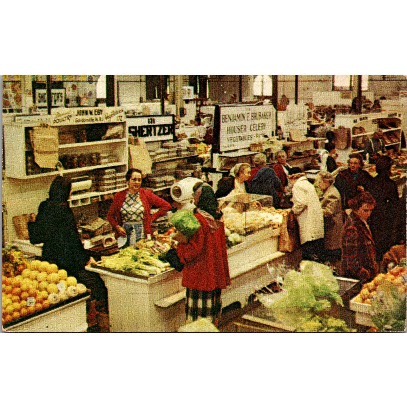 Heart of Dutchland Famous Farmer\'s Markets PA Vintage Postcard SP10-5