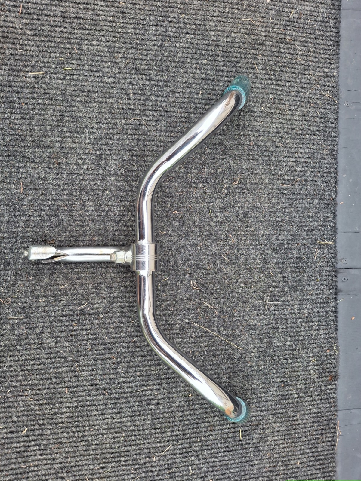 1981 Schwinn Stingray Bantom Handle Bars Grips +gooseneck Vintage Muscle Bike 