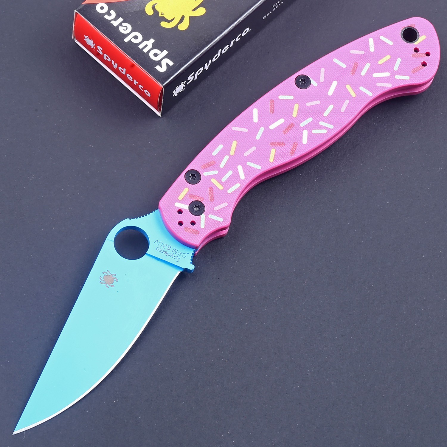 C82 Big Size Custom Pink G10 Handle Tactical Pocket Knife For Girls Women 2026
