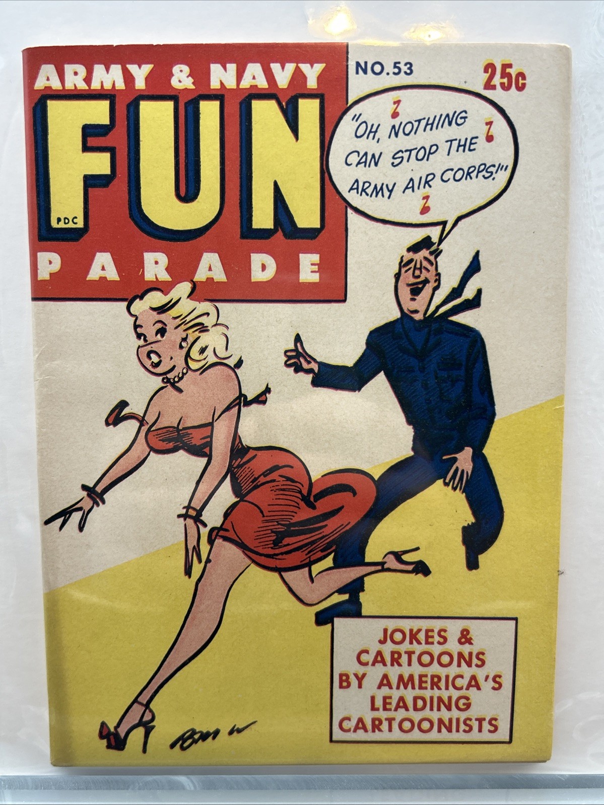 Army & Navy Fun Parade #53 (Harvey February 1952) Audrey Totter Pin Up