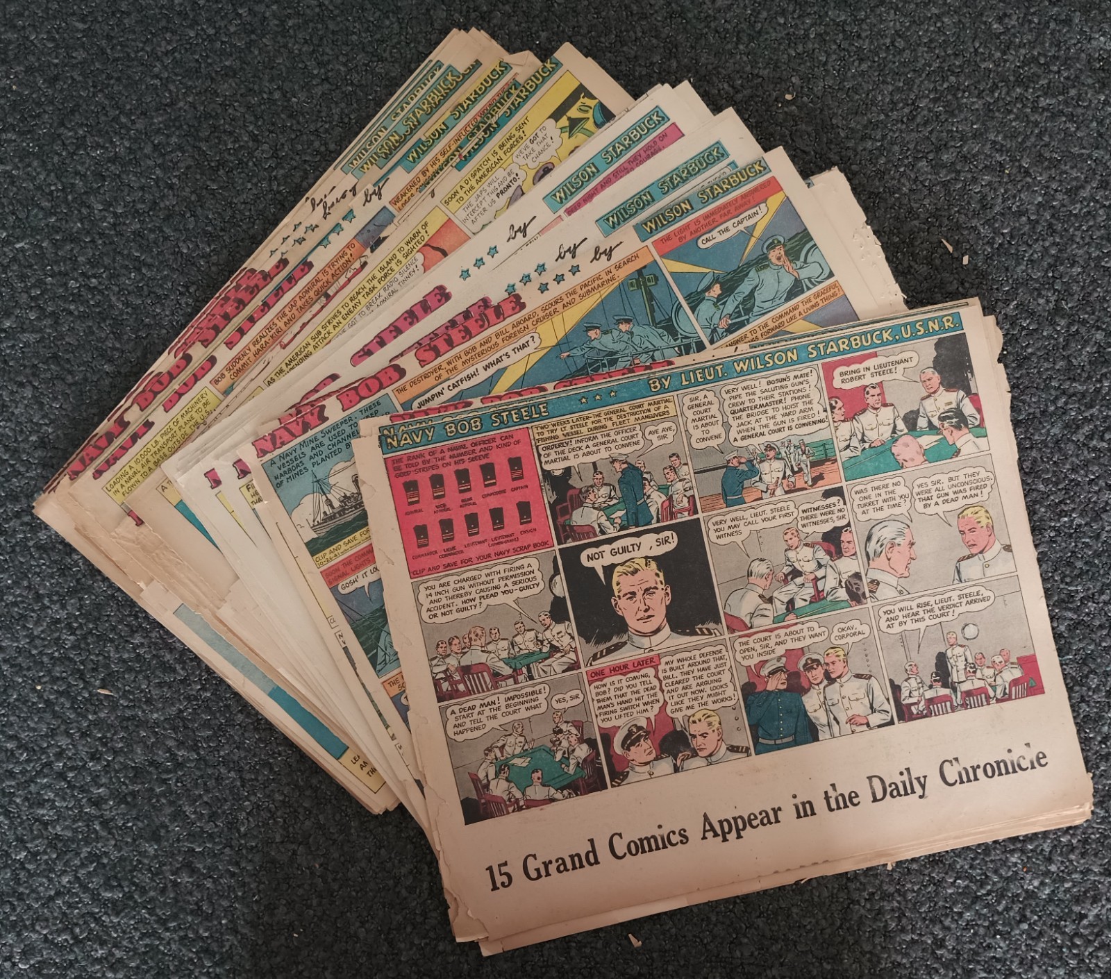 Navy Bob Steele by Wilson Starbuck, Greenwood & King - 164 Sunday pages 1940-46
