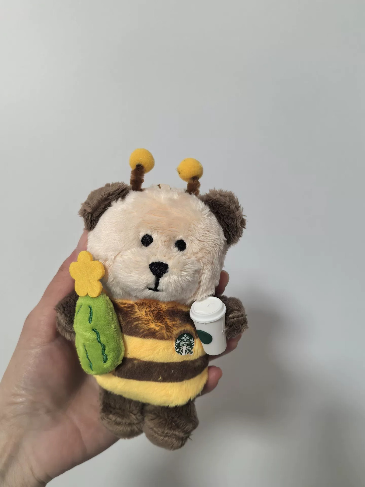 Starbucks Bee Bear Plush Pendant Cute Teddy Bear Bag Charm Limited Edition Gifts