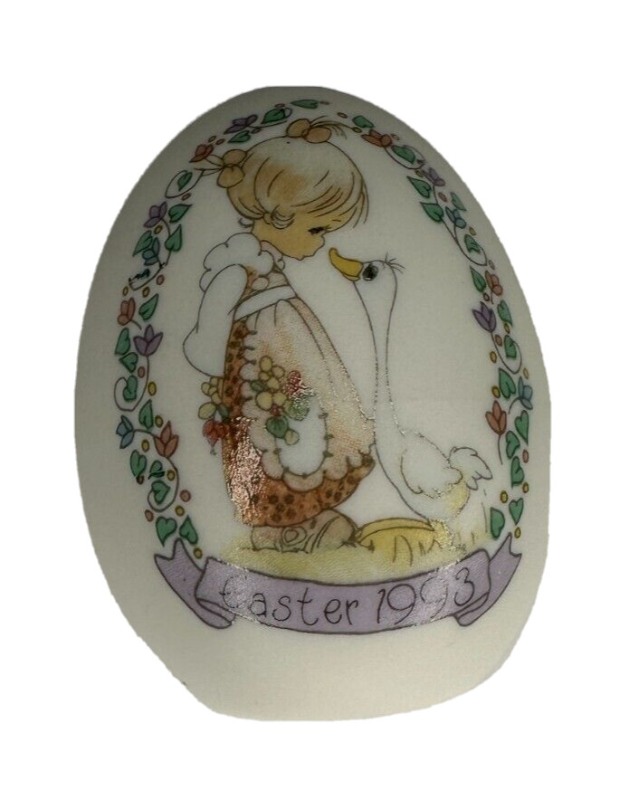 Precious Moments Egg Make A Joyful Noise Easter 1993 with Stand New