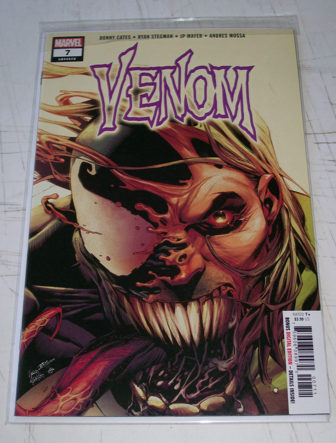 Venom #7 Secret Tongue Variant 1st print Marvel 2018 1st cameo Dylan Brock