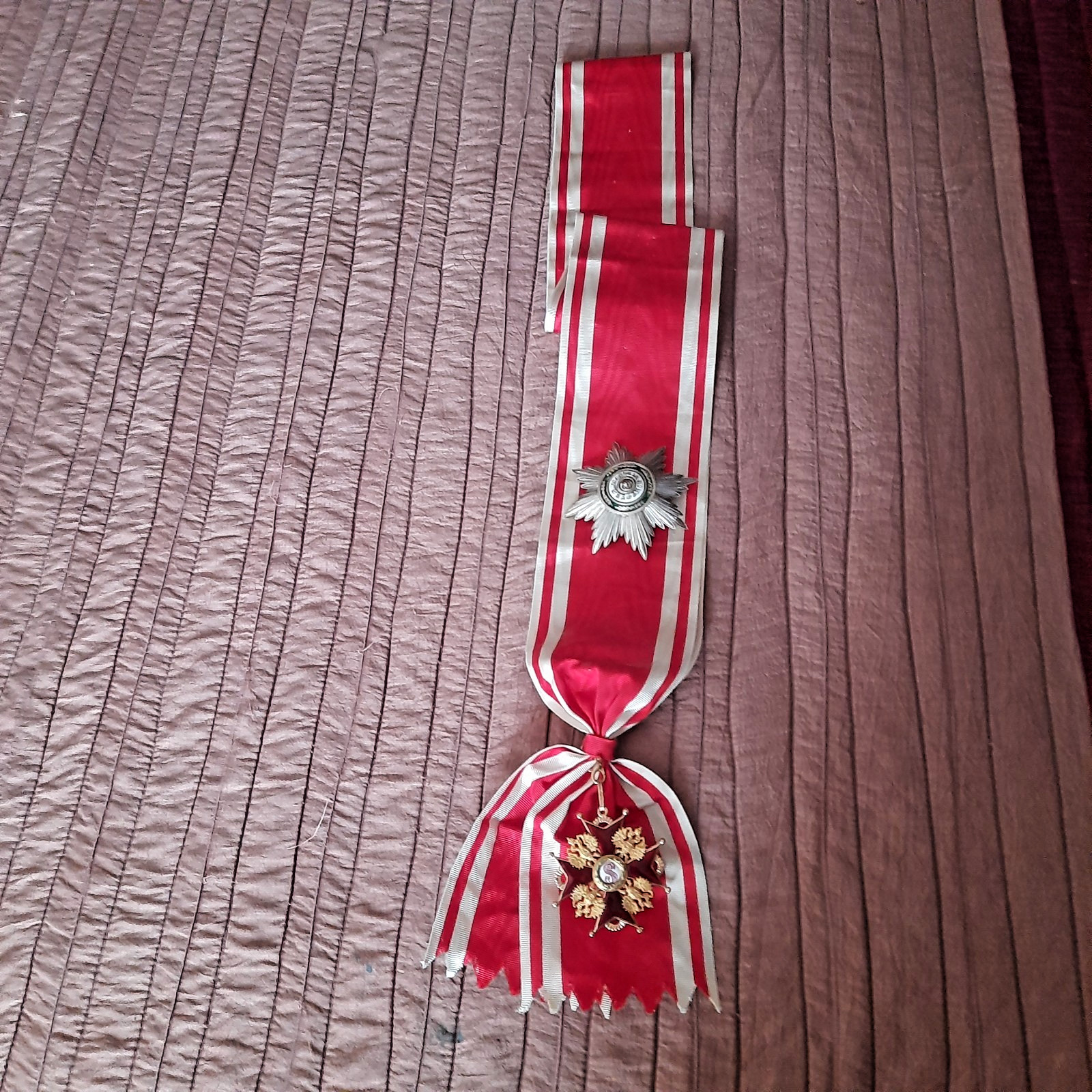 medals St Stanislas. Gold. Large Cross, Edouard
