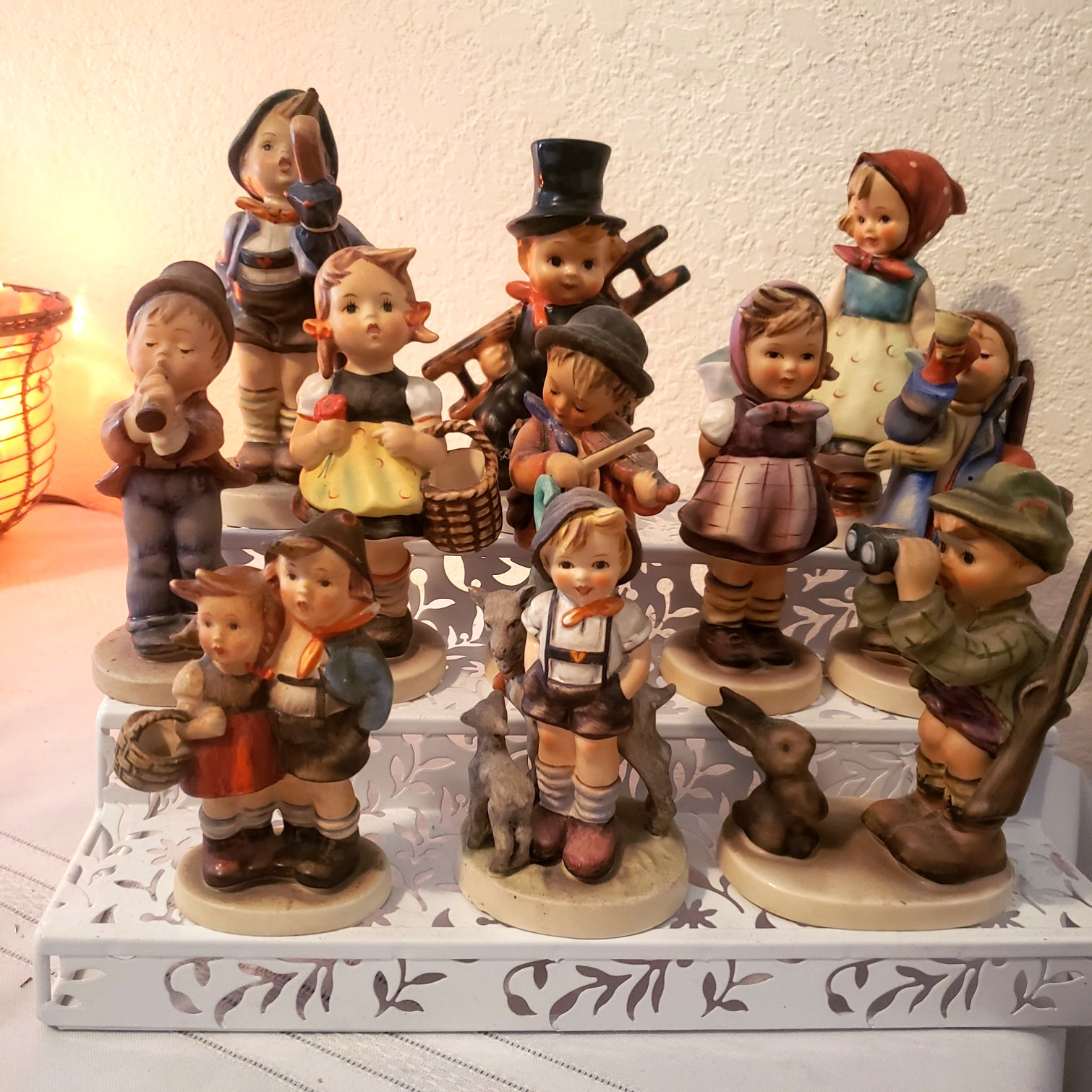 RARE GOEBEL HUMMEL FIGURINES with STAMPS, LOT of 11