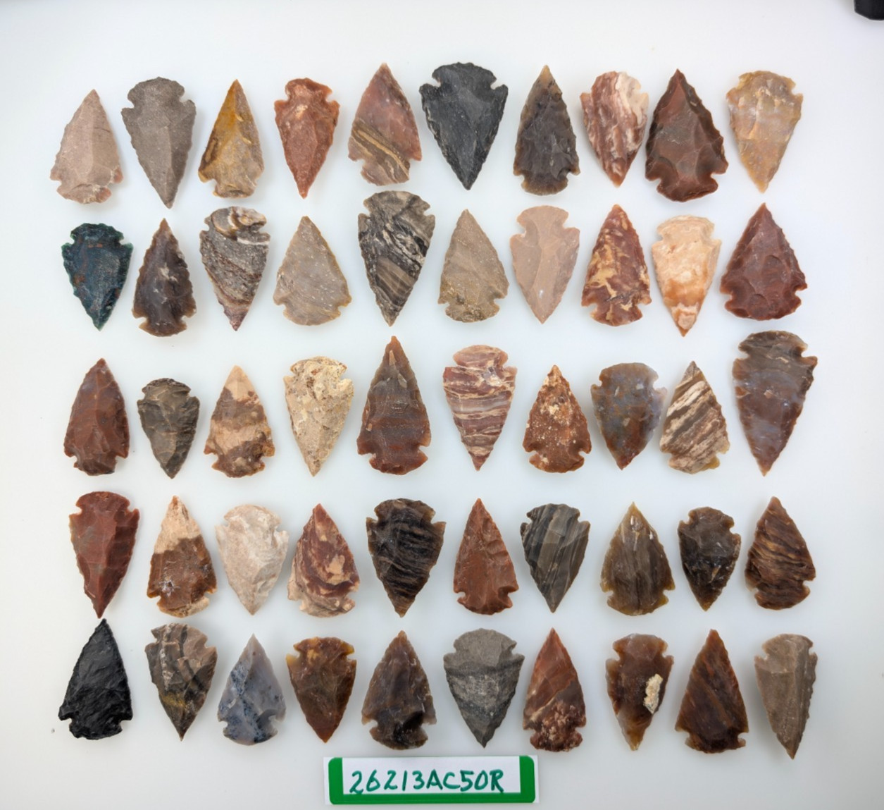 50 Piece Arrowheads - Bow Points - Pow-Wow - Deco - Jewelry - Random Selection