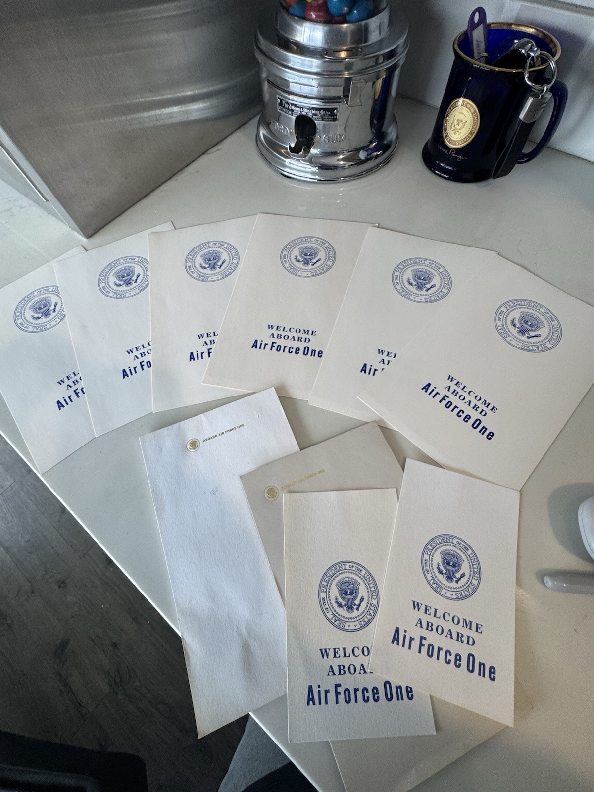 Original Air Force One Welcome Aboard  Presidential Seal Stationery Collection