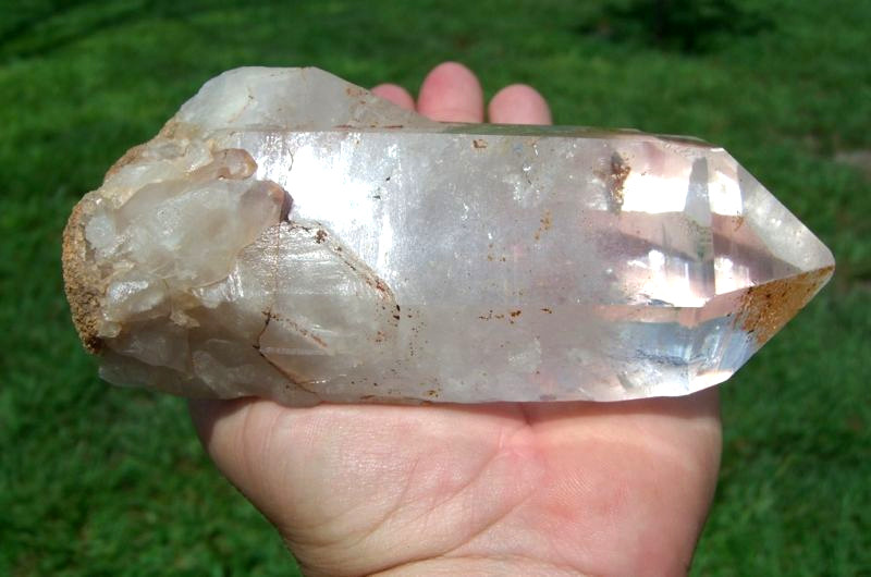 Fabulou Super Clear Quartz Brazil ELESTIAL Castle Natural Crystal Point For Sale