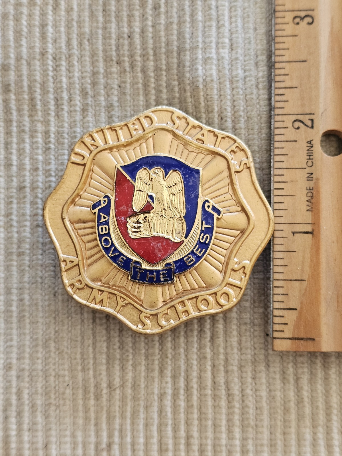 1960s 70s US Army Vietnam Cold War OCS Aviation Officer Command Badge L@@K