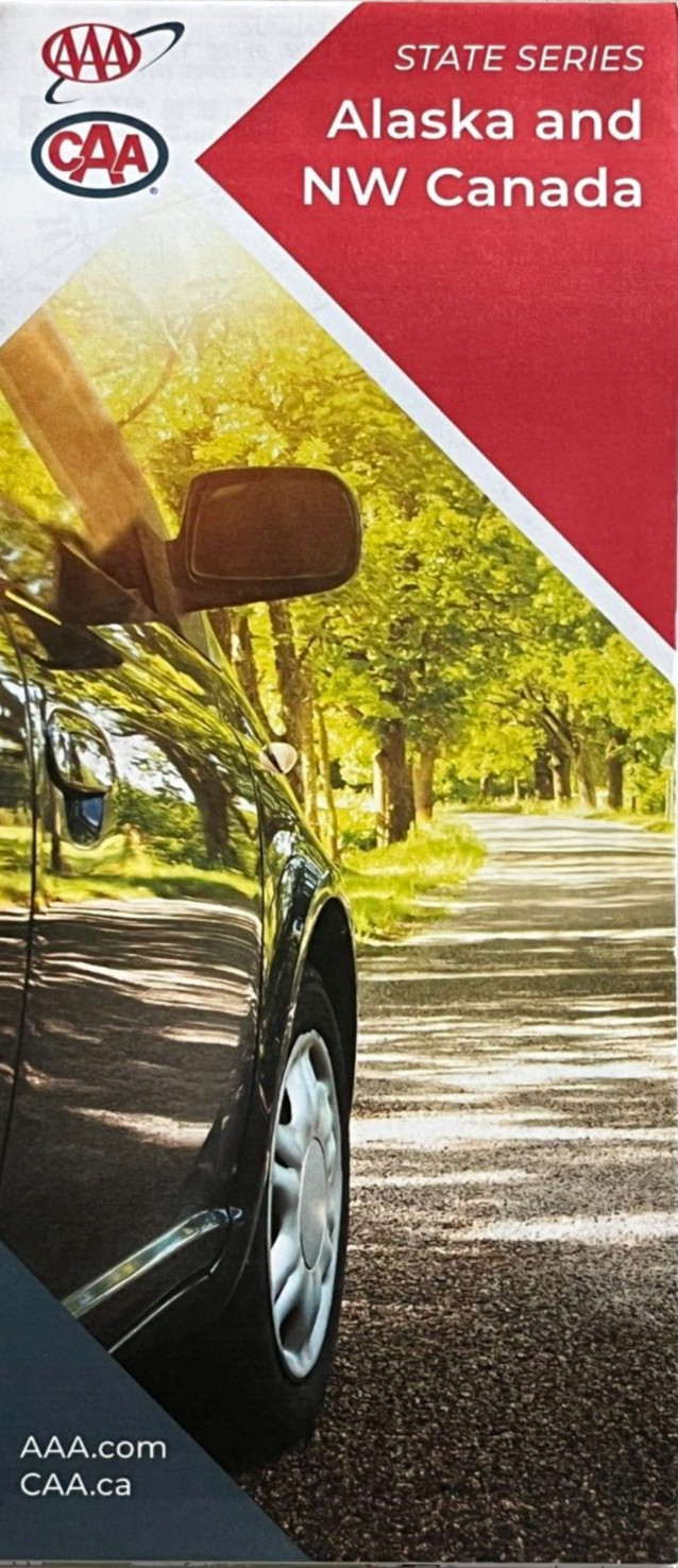 New AAA ALASKA - NORTHWEST CANADA STATE ROAD MAP Highway ANCHORAGE  Latest 2025