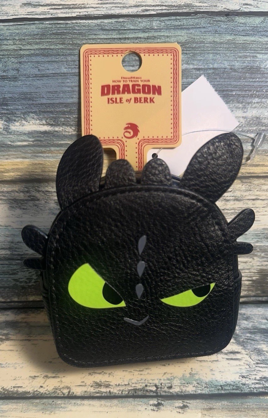 NEW EPIC How To Train Your Dragon Toothless Mini Backpack Keychain • Bag Clip