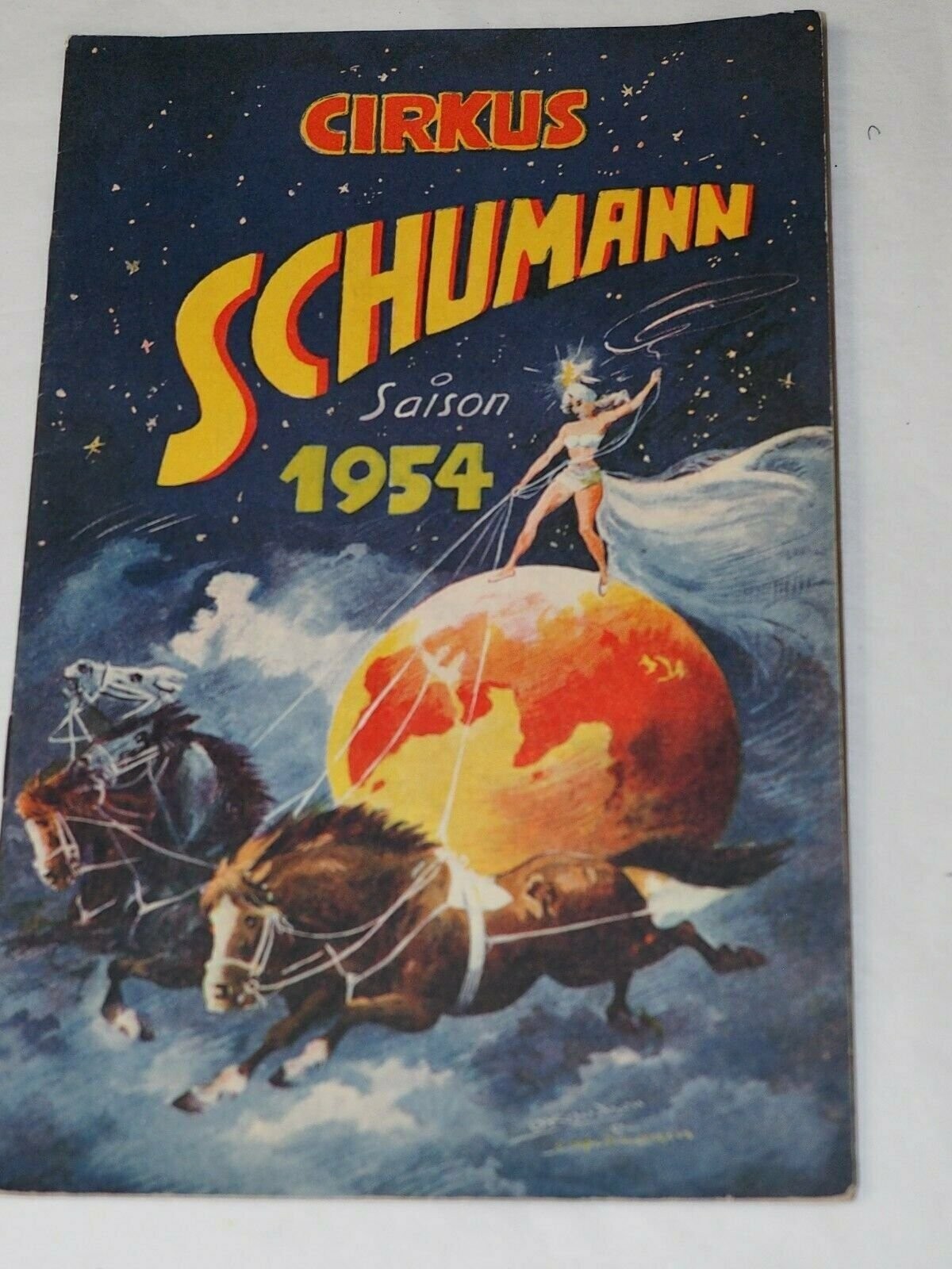 Vintage CIRKUS SCHUMANN SAISON Denmark 1954 Souvenir Program
