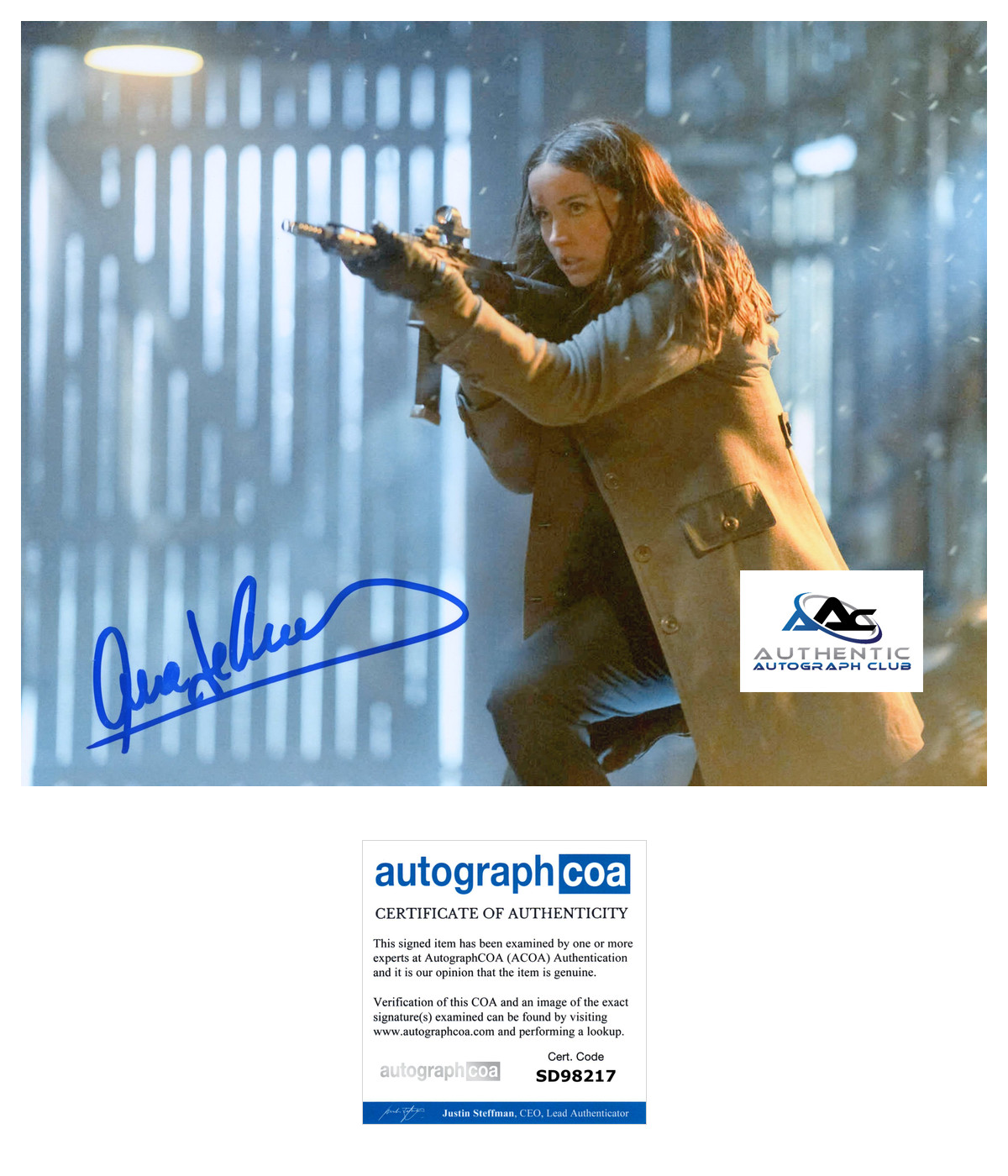 ANA DE ARMAS AUTOGRAPH SIGNED 8x10 PHOTO JOHN WICK BALLERINA ACOA