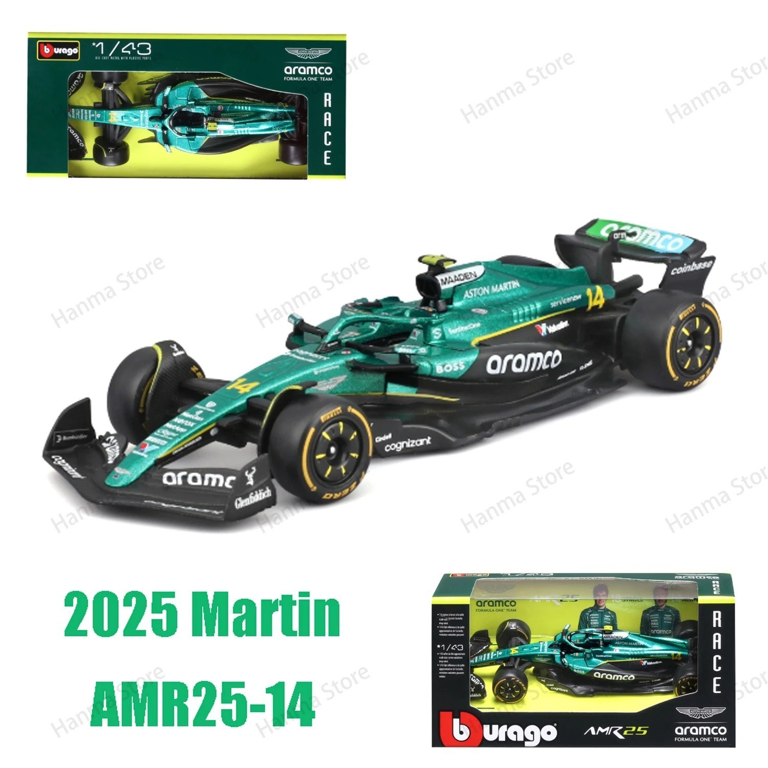 Bburago 1:43 F1 Diecast Model McLaren MCL39 W16 SF25 RB21 F1 Car